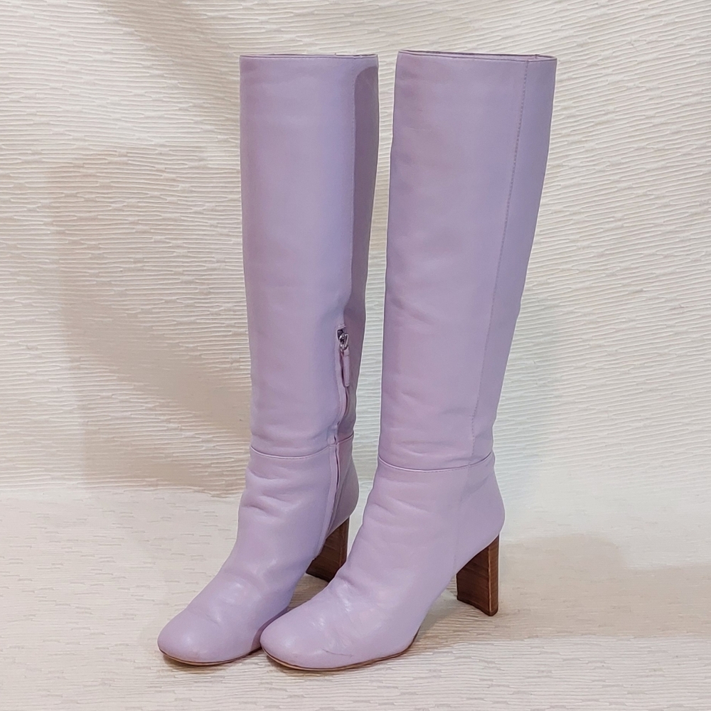 Lavender Kate Spade Heeled Rochelle Boots Size 7.5 - Picture 2 of 16